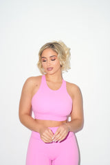 Racer back sports bra - pink PRESALE