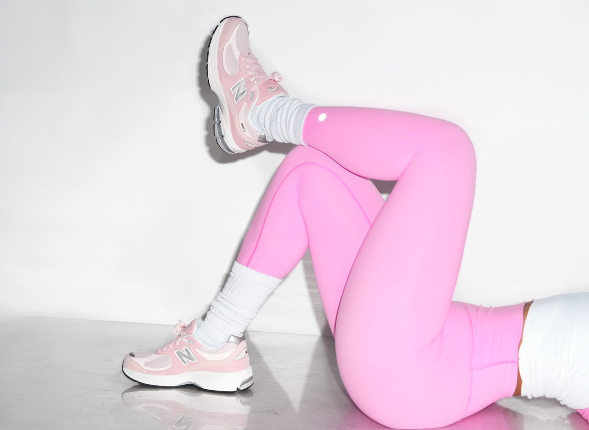 Two Left Feet, L/XL (12-18), Pretty In Pink LEGGINGS Energized Fiesty  Fabulous